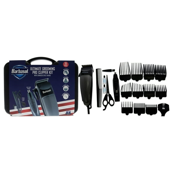 Kit Profesional Cortapelos Barbasol Ultimate Grooming Kit Negro