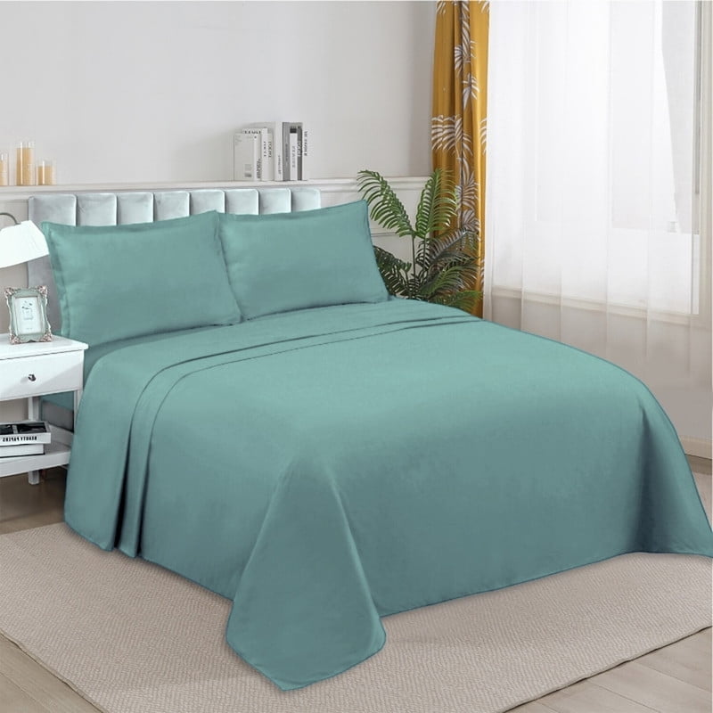 Genérico - Juego De Sabanas 100% Algodón King + 1 Funda Para Almohada 50x70cm