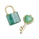 thumbnail image 1 of Juego De Colgante De Collar Con Llave De Pareja, Llave En Forma De Corazón Para Viajes Por La Calle, Cumplea?os, Verde, 1 of 5