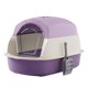 thumbnail image 3 of Caja De Arena Grande Para Gatos Con Puerta Delantera, Caja De Arena Duradera Para Mascotas Con Tapa, Color Morado, 3 of 5