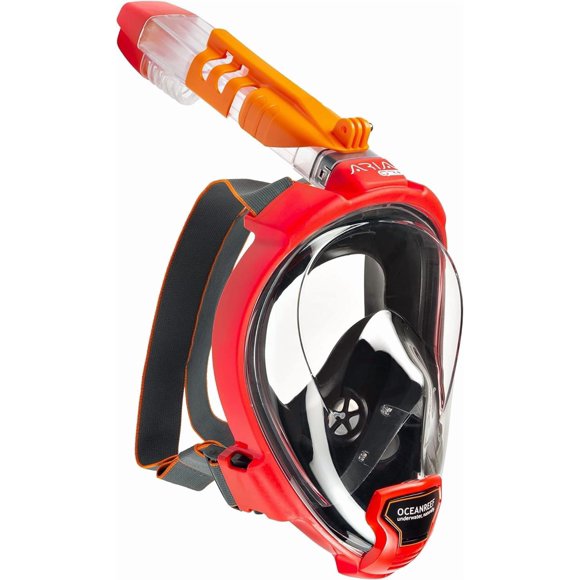 Máscara de snorkel OCEAN REEF Aria QR+ L/XL roja