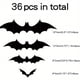 thumbnail image 1 of 3D Black Bat Wall Stickers - Set of 10 - Perfect for Halloween Parties, Holiday Decor, and Home Decor - Add a Touch of Cartoon Style to Your Bedroom, Bathroom, and Windows, 1 of 5