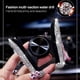 thumbnail image 5 of Soporte para teléfono de coche con cristales brillantes, mini soporte automático para ventilación de salpicadero, universal, ajustable 360°, accesorio para coche para mujeres y niñas (blanco), 5 of 5