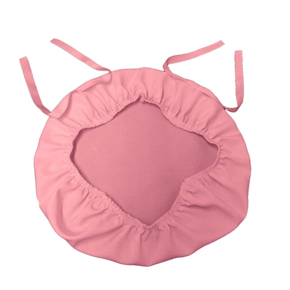 Funda de cojín para silla LA, lino, poliéster, popelina, rosa (paquete de 4)