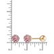 thumbnail image 2 of Aros Brilliance Oro 10K Cristal Rosado 4.8MM Stud, 2 of 3