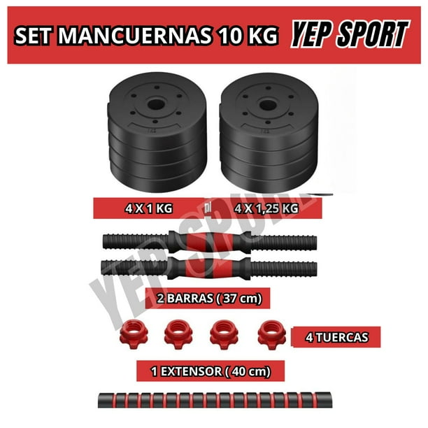 Barra Mancuernas Extensor Para Mancuernas Convierte Mancuernas