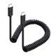 thumbnail image 1 of Cable USB-C enrollado Cable Matters 201311-BLK-N 60W 1-4 pies, 1 of 7