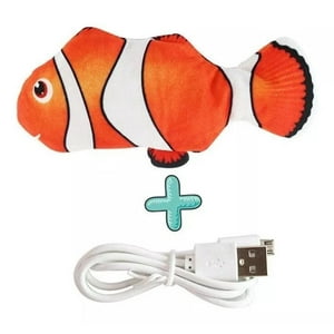 Defensor Forever - Pez De Peluche Con Movimiento Para Gatos Pez Payaso