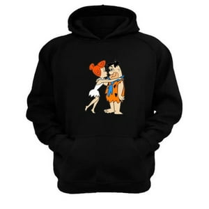 Genérico - Polerón Canguro Los Picapiedras Negro Talla L Unisex