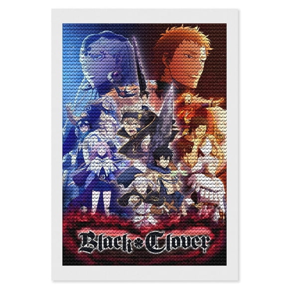 Black Clover Kits de Pintura de Diamantes para Adultos