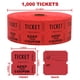 thumbnail image 2 of Billetes de rifa Indiana Ticket Co. Rollo doble de 1000 unidades, color rojo, 2 of 7