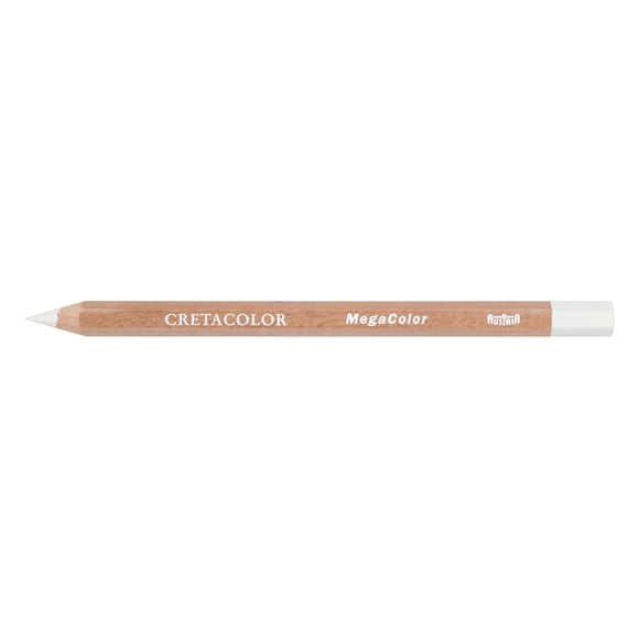 Lápiz de color Cretacolor MegaColor Blanco Permanente 6,4 mm