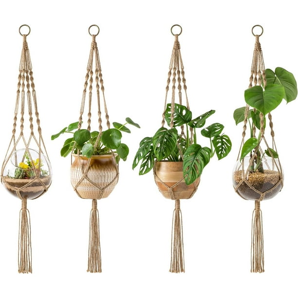 Maceteros Colgantes Para Terraza Conjunto De Colgadores De