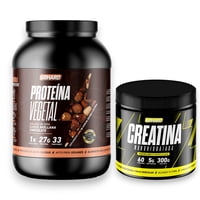 Gohard - Proteína Vegetal Avellana Chocolate 1Kg Pack Creatina Monohidratada 300Gr