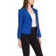 thumbnail image 4 of Blazer Abierto de Verano para Mujer INSPIRE CHIC Regreso a Clases Chaqueta de Traje Corto Azul Real-Sólido M, 4 of 6