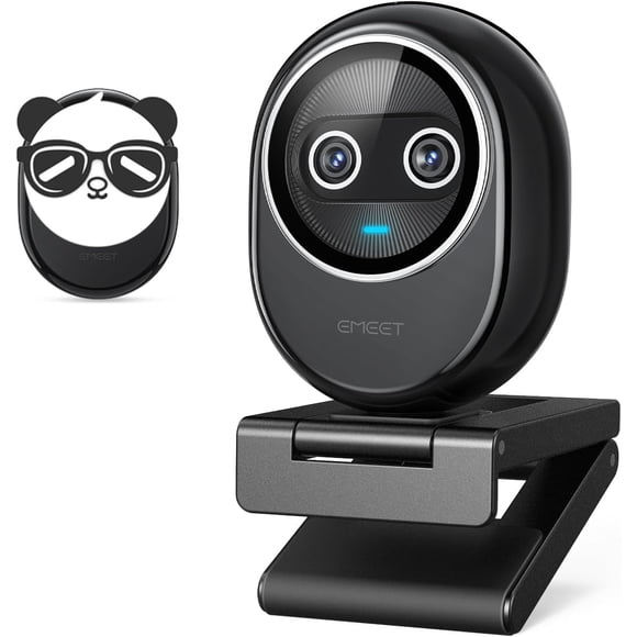 Cámara web EMEET Piko+ 4K de doble cámara alimentada por IA con 3 micrófonos