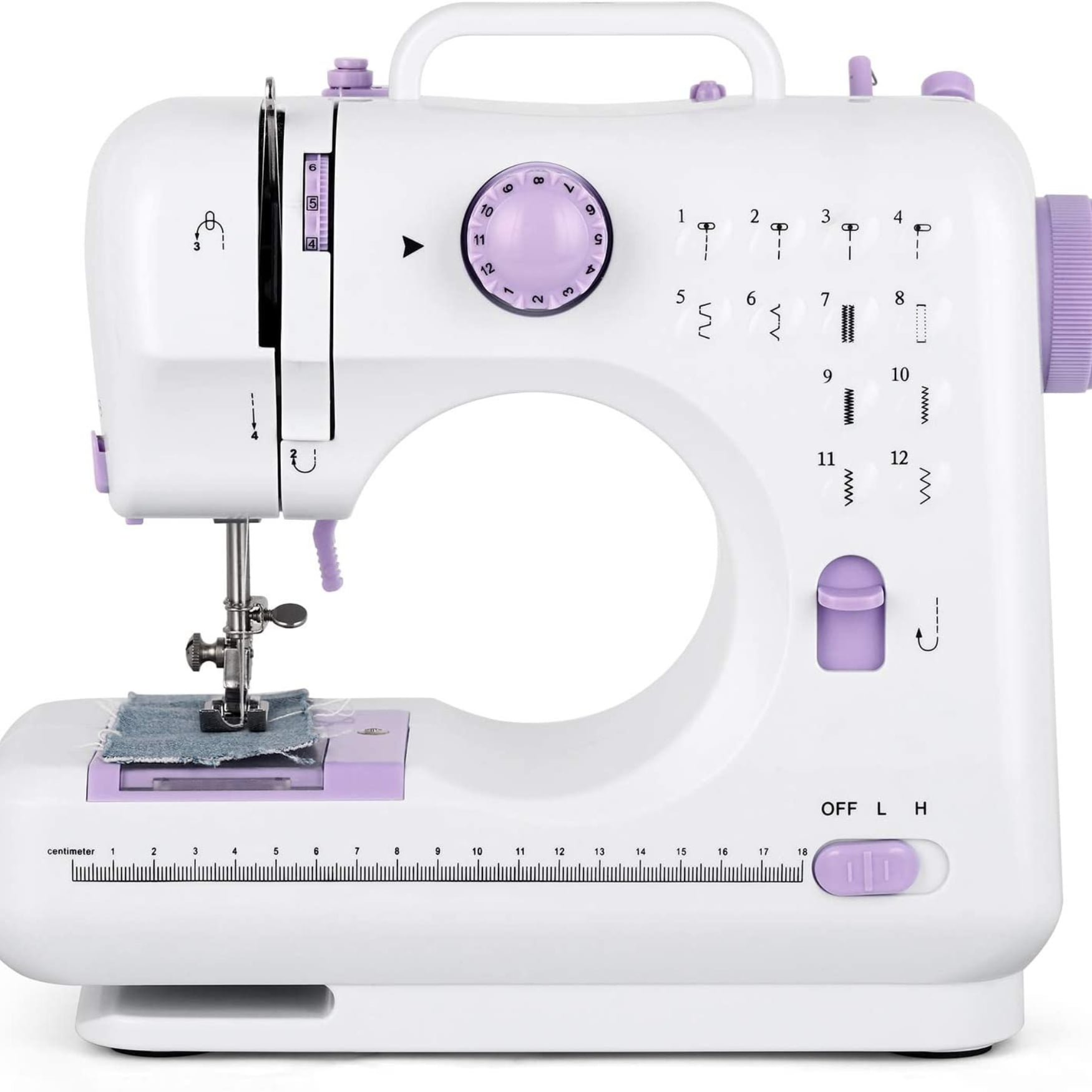 Movi - Maquina De Coser 12 Puntadas Eléctrica Con Pedal