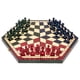 thumbnail image 1 of Juego de ajedrez Husaria de madera para tres jugadores con tablero plegable, 1 of 9