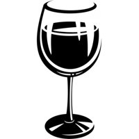 Rienda Libre Graphics - Decomural Wine Glass Food Drink Ws-18873