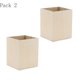thumbnail image 2 of 2pcs pluma de madera inacabada contenedor pincel maceta para ni?os artesanía diy, 2 of 3