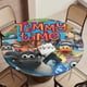 thumbnail image 5 of Timmy Time-theme Fitted Round Tablecloths Elastic Edged Table Covers Waterproof Table Cloth for Kitchen Holiday Party Tables Decor 120cm, 5 of 6