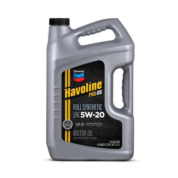 Havoline ProDS Full Sintetico SAE 5W-20 Aceite de Motor 4,73 L