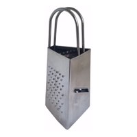 Genérico - Rallador Mini Metálico Pequeño Queso Ajos Jengibre 3 Lados