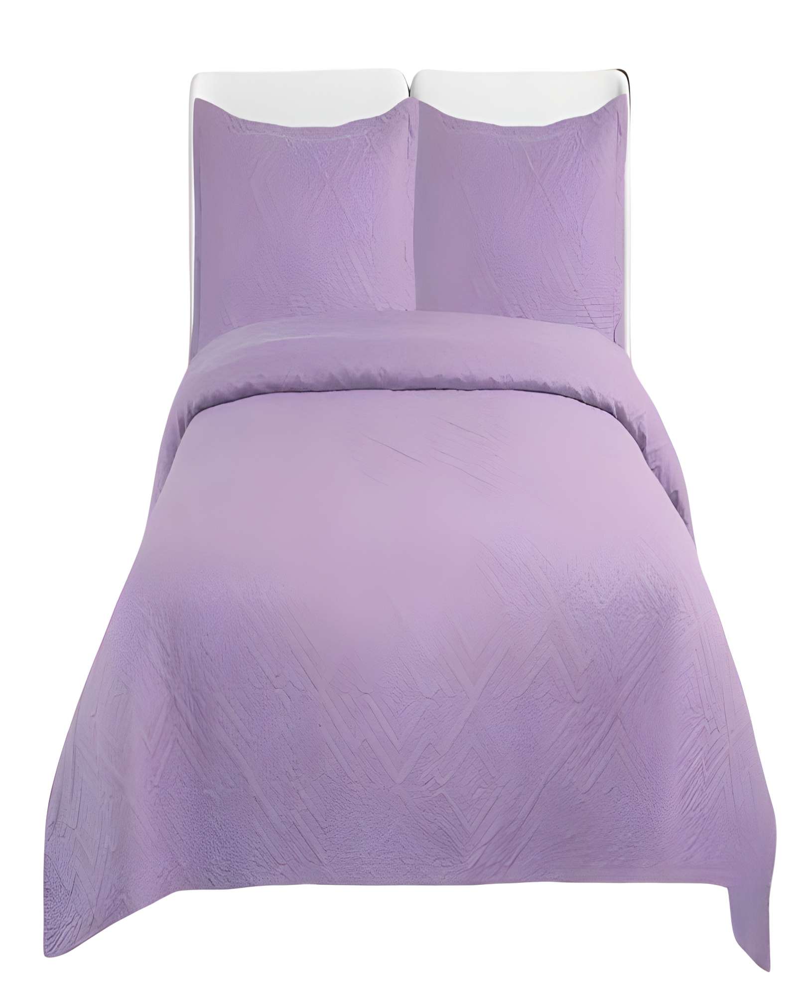 Genérico - Cubrecama Quilt De Verano Con Colores Lisos 2 Plazas Lila