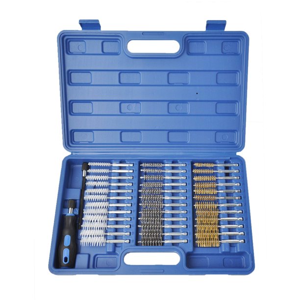 Juego de cepillos de alambre WINTOOLS de 38 piezas con vástago hexagonal de 1/4 y funda