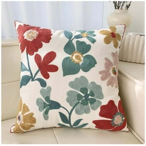 Wyj Hogar - Funda De Cojín Bordado Floral Mod5