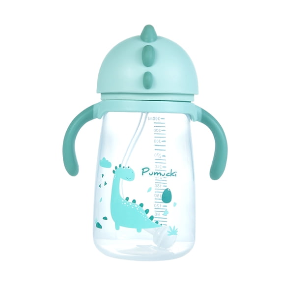 Vaso con Bombilla Antiderrame Celeste