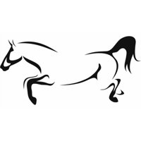 Rienda Libre Graphics - Decomural Jumping Horse Farm Animals Ws-17658