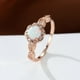 thumbnail image 4 of Elegant Opal Flower Lace Eternity Ring - 18K Gold Plated Wedding Engagement Ring for Women and Girls - Perfect for Parties and Banquets, 4 of 4