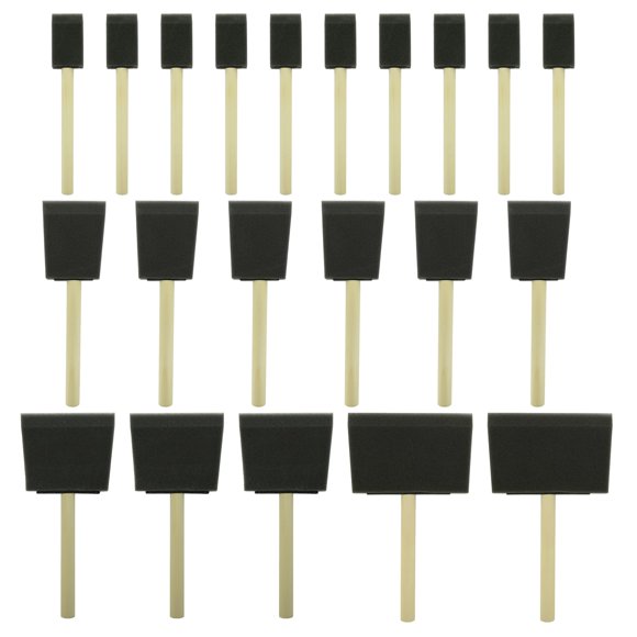 Brochas de espuma de alta densidad FEWANLAND 21 uds 2,5‑10 cm