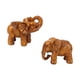 thumbnail image 5 of Estatuas De Elefantes Marrón Mini Animales Tailandeses Para Estantería Sala De Estar Mesa 2 Piezas, 5 of 5