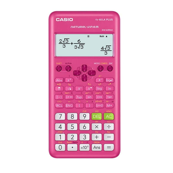 Calculadora Científica Casio FX-82LAPLUSPK ROSADA