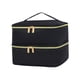 thumbnail image 4 of Bolsa de almacenamiento de esmalte de uñas de 30 rejillas, 2 niveles con capacidad para 30 botellas de esmalte de uñas para niñas, suministros de uñas Negro, 4 of 5