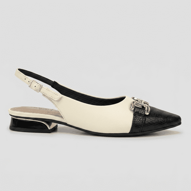 Zapato Mujer Negro/Crema Silvia 04 Piccadilly