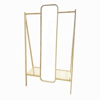 Sohogar - Perchero Organizador Con Espejo De Madera