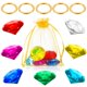 thumbnail image 1 of Set de joyas ZCYSRLQIN Chaos Emeralds Gold, anillo acrílico, 12 unidades, 1 of 7