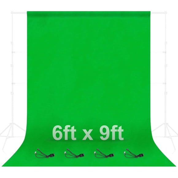 Telón de fondo de pantalla verde EMART de 6 x 9 pies para fotografía