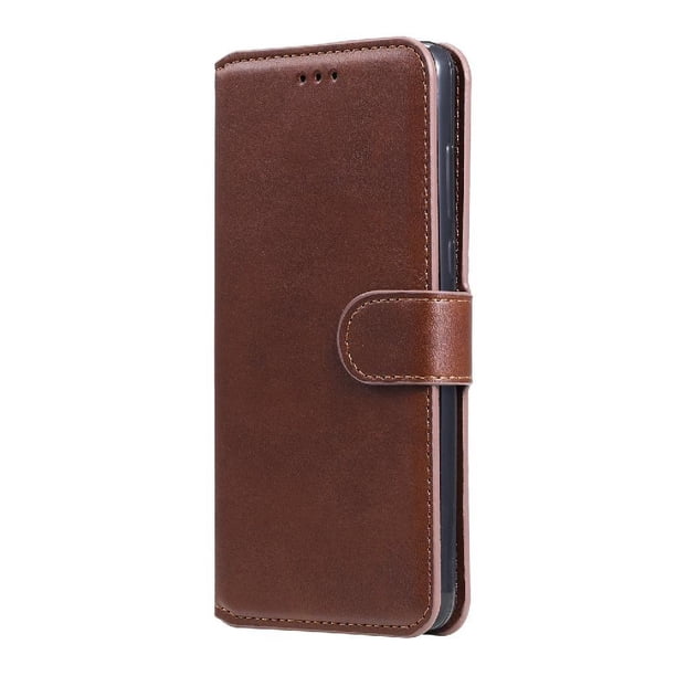 Funda Billetera para OPPO A94 5G con Porta Tarjetas y Soporte Ajustable Marrón