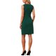 thumbnail image 3 of INSPIRE CHIC Vestido de Mujer para Trabajar Regreso a Clases Atuendo de Maestra Elegante Sin Mangas Ajustado Lápiz Vestidos M Verde, 3 of 6