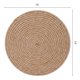 thumbnail image 5 of Juego de 4 manteles individuales redondos tejidos para mesa de comedor interior y exterior, mantel de cocina, limpiar con un paño, color caramelo, 13x13 pulgadas, 5 of 5