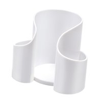 Magideal - Caja De Almacenamiento De Algodón Soporte Cosmético Decoración Del Hogar Mapeador De Macetas Recipiente De Algodón Dispensador De Palpas De Dientes Pa Blanco