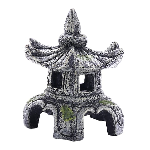 Ioensy - Adorno De Acuario, Casa Cueva De Roca, Artesanía, Decoración De Tanque, Área De Escondite, Lámpara De Piedra