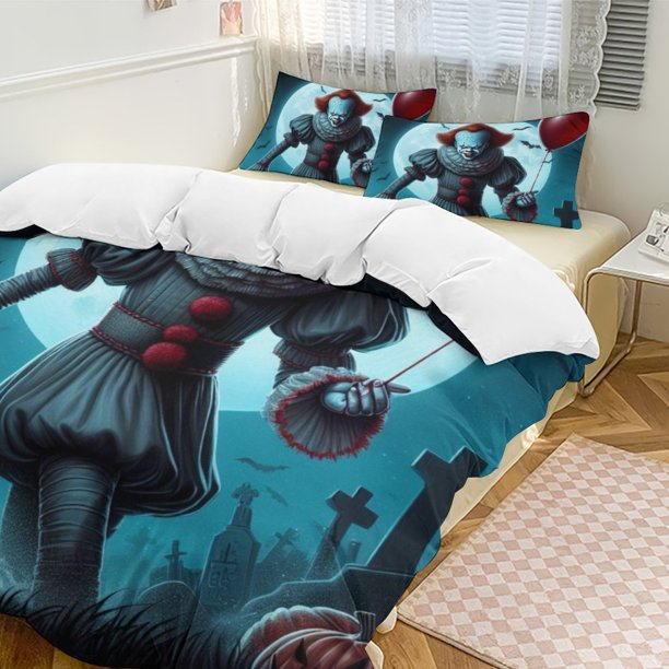 Pennywise 3-Piece Bedding Set Soft Warm And Comfortable Bed Set