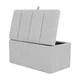 thumbnail image 2 of Banqueta HVM Baul Lineal Gris Felpa, 2 of 2