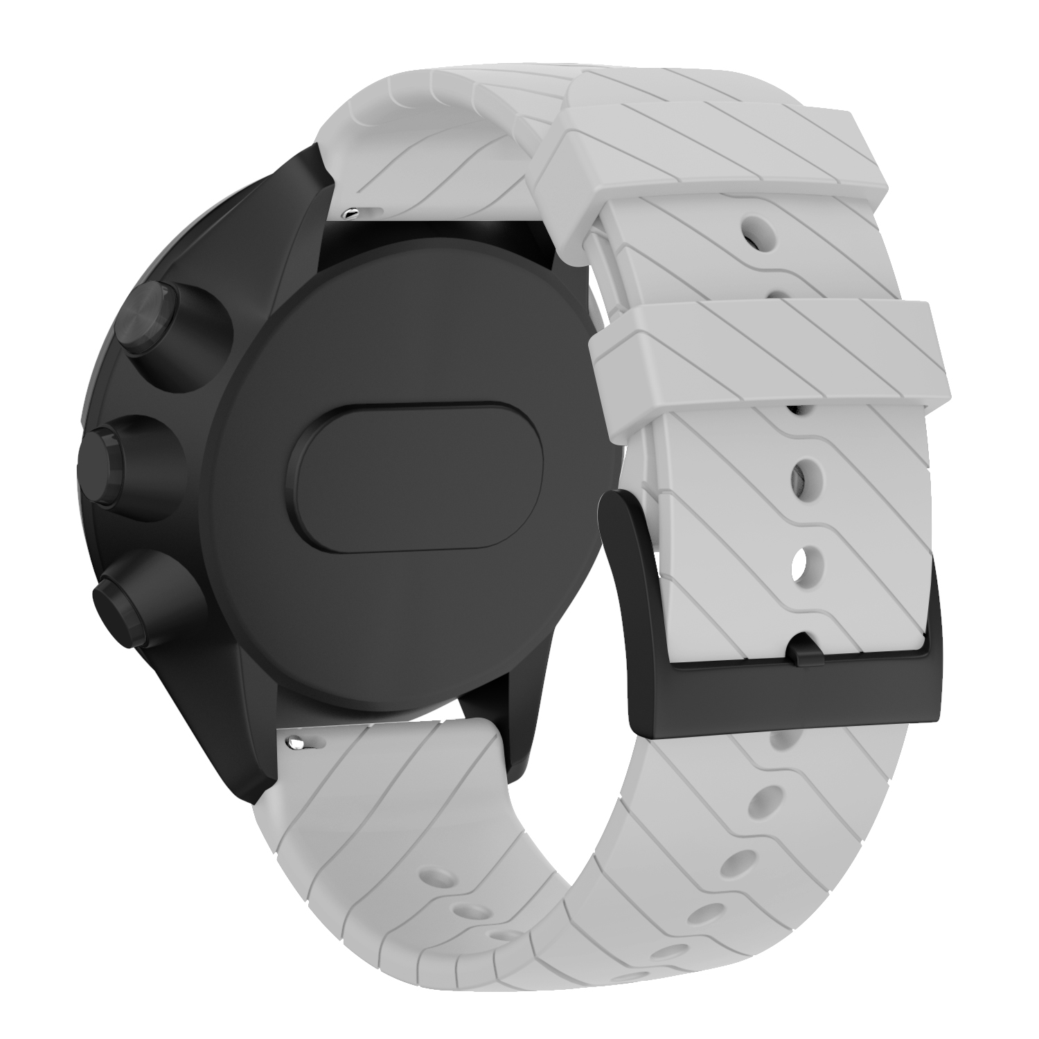 Genérico - Correa Silicona Compatible Suunto 7 / 9 Baro D5 24Mm Blanco