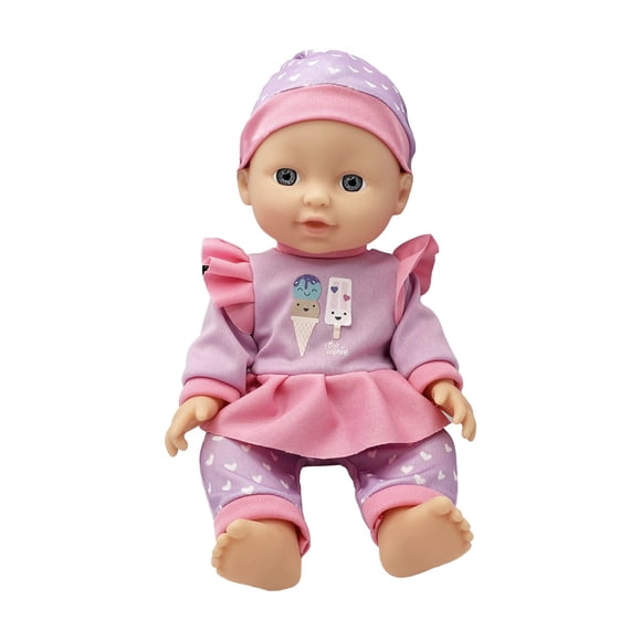 Muñeca Bebé con Carrito Plegable de Paseo